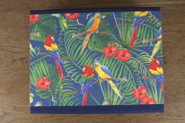 Preview: Colorful box of "parrots", handmade
